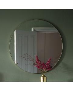 Round Wall Mirror Sane with Gold Frame