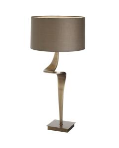 Table Lamp Enzo Modern in Antique Brass "Left"