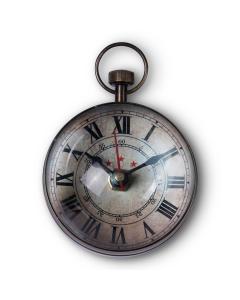 Eye of Time Clock in Brass
