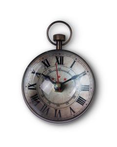 Eye of Time Clock XXL in Brass