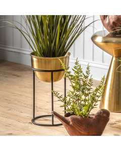 Winslet Gold Planter on Stand