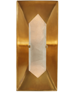 Halcyon Rectangle Wall Light | Antique Brass