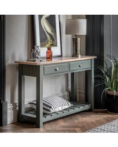 Eastfield 2 Drawer Console in Moss