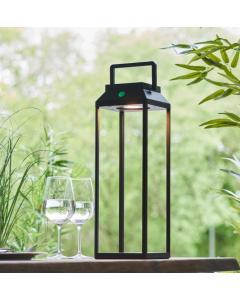 Atlanta Large Outdoor Solar Lantern Style Table Lamp