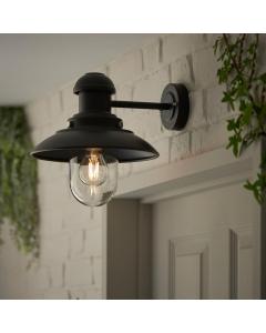 Falmouth Small Outdoor Wall Light Black