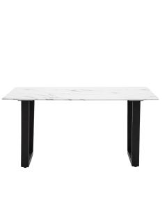 Enzo Dining Table White Marble Effect