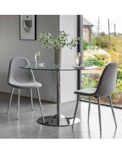 Eldo Dining Table Clear Glass