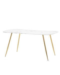 Eldo Dining Table White Marble Effect 160cm