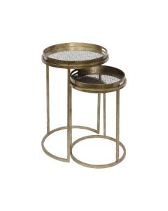 Nesting Side Tables Vienna with Diamond Pattern