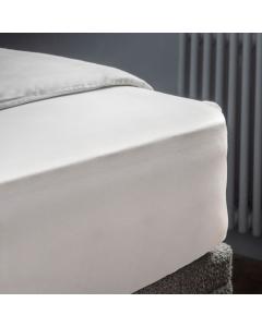 Double Deep Fitted Sheet 500tc White