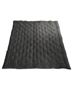 Cosy Charcoal Grey Velvet Bedspread