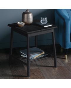 Square Side Table Nordic in Black Oak