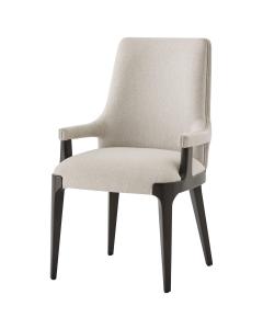 Dayton Dining Chair with Arms in Kendal Linen