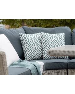 Green Geometric Outdoor Scatter Cushion