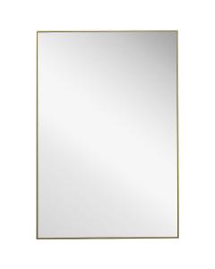 Simple Slim Frame Mirror Gold