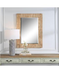 Parquet Wooden Mirror