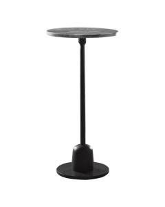 Stand Alone Side Table Black Marble Top