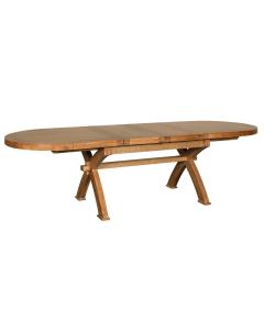 Windermere Oval Extending Dining Table with X Leg