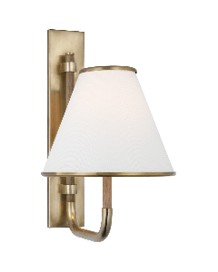 Rigby Small Wall Light | Brass & Natural Oak