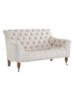 Yale Petit 2 Seat Sofa in Saville Linen Natural