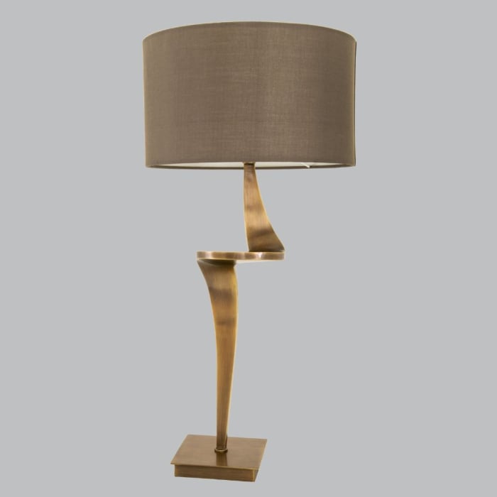 Pavilion Chic Nero Antique Brass Table Lamp Pavilion Broadway