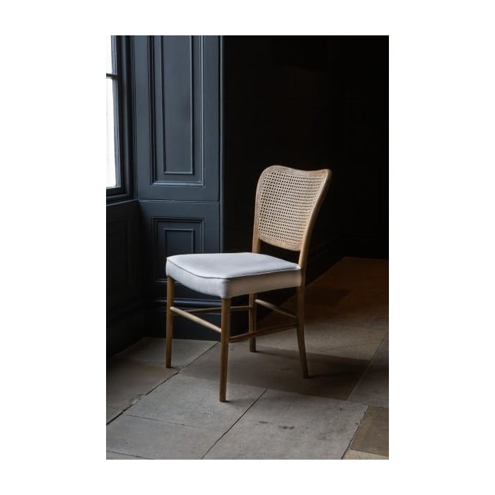 Anouk Dining Chair with Rattan Back Pavilion Broadway